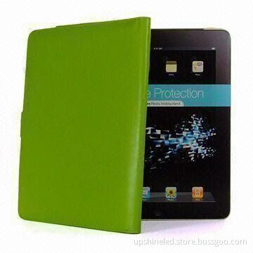 Leather Cases/Covers for Apple's iPad, Available in White and Black Colors